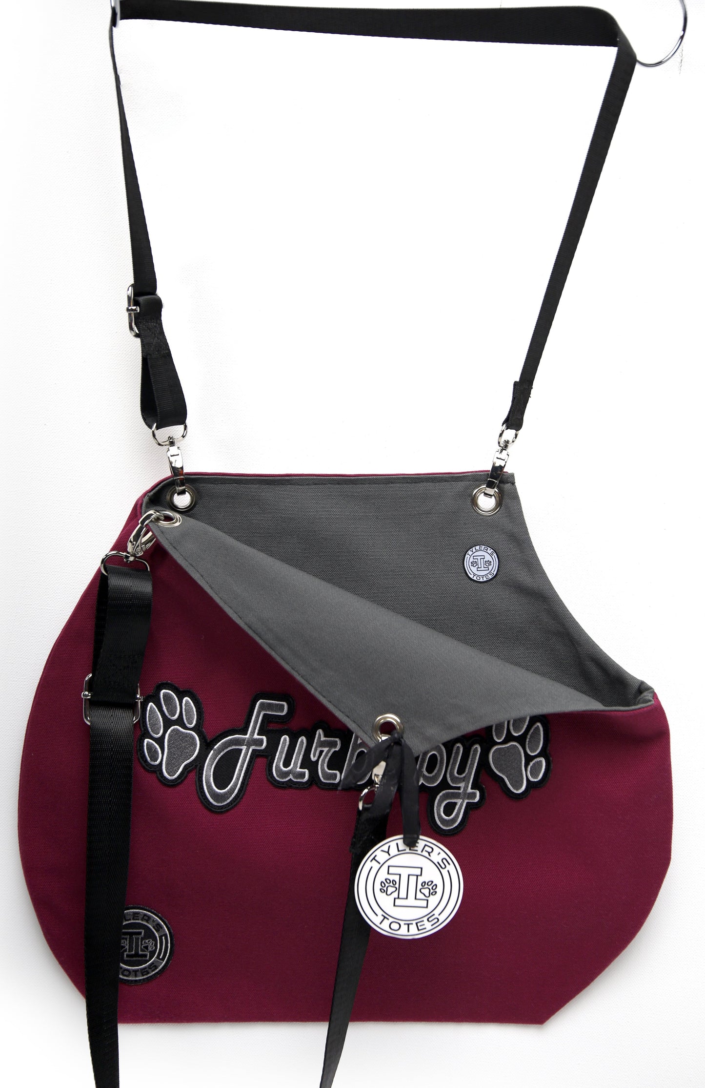 Furbaby Cut Out Tote Bag * Raspberry