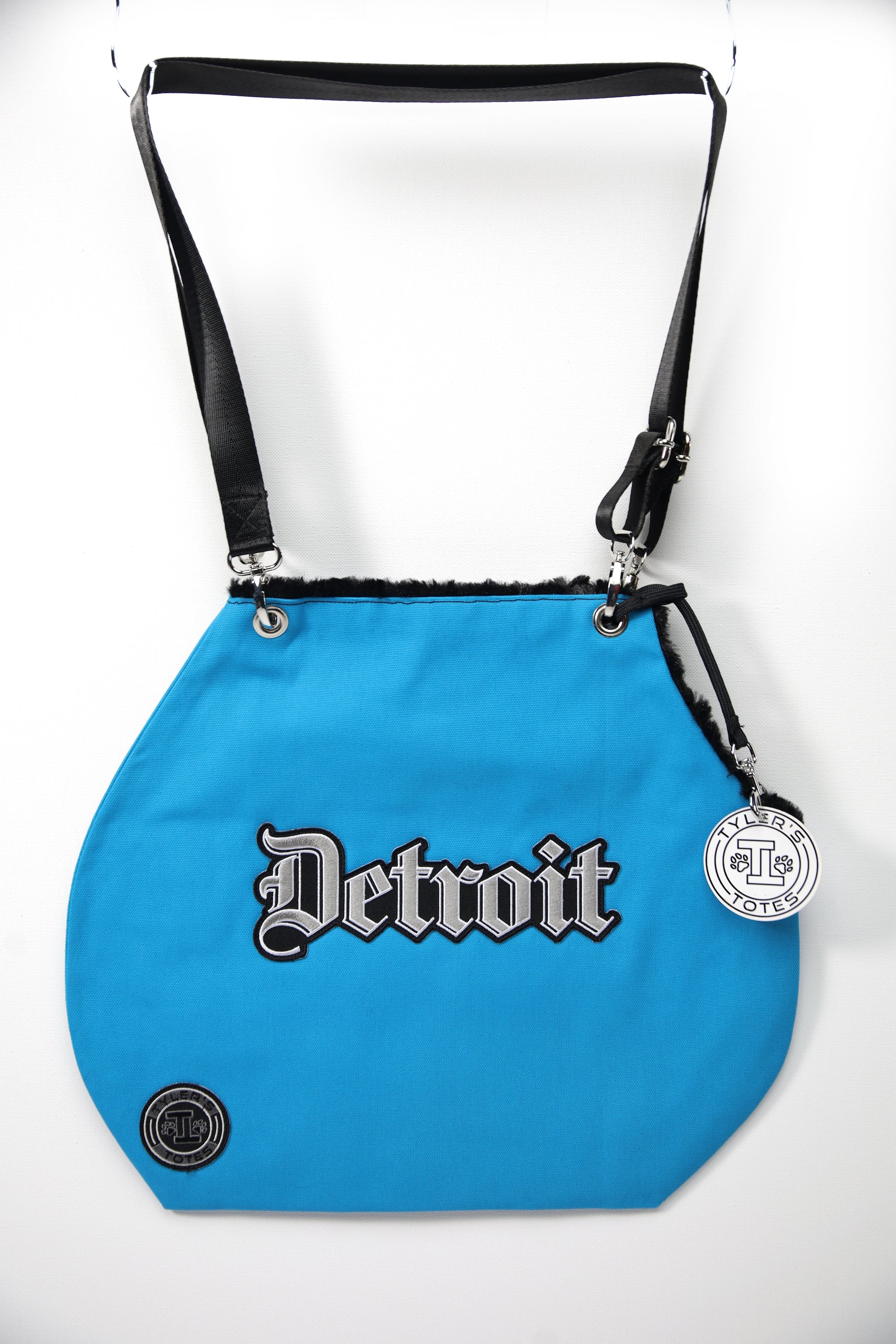 detroit hardy tarp tasche Detroit Cut Out Tote Bag *Turquoise – Tyler's Totes