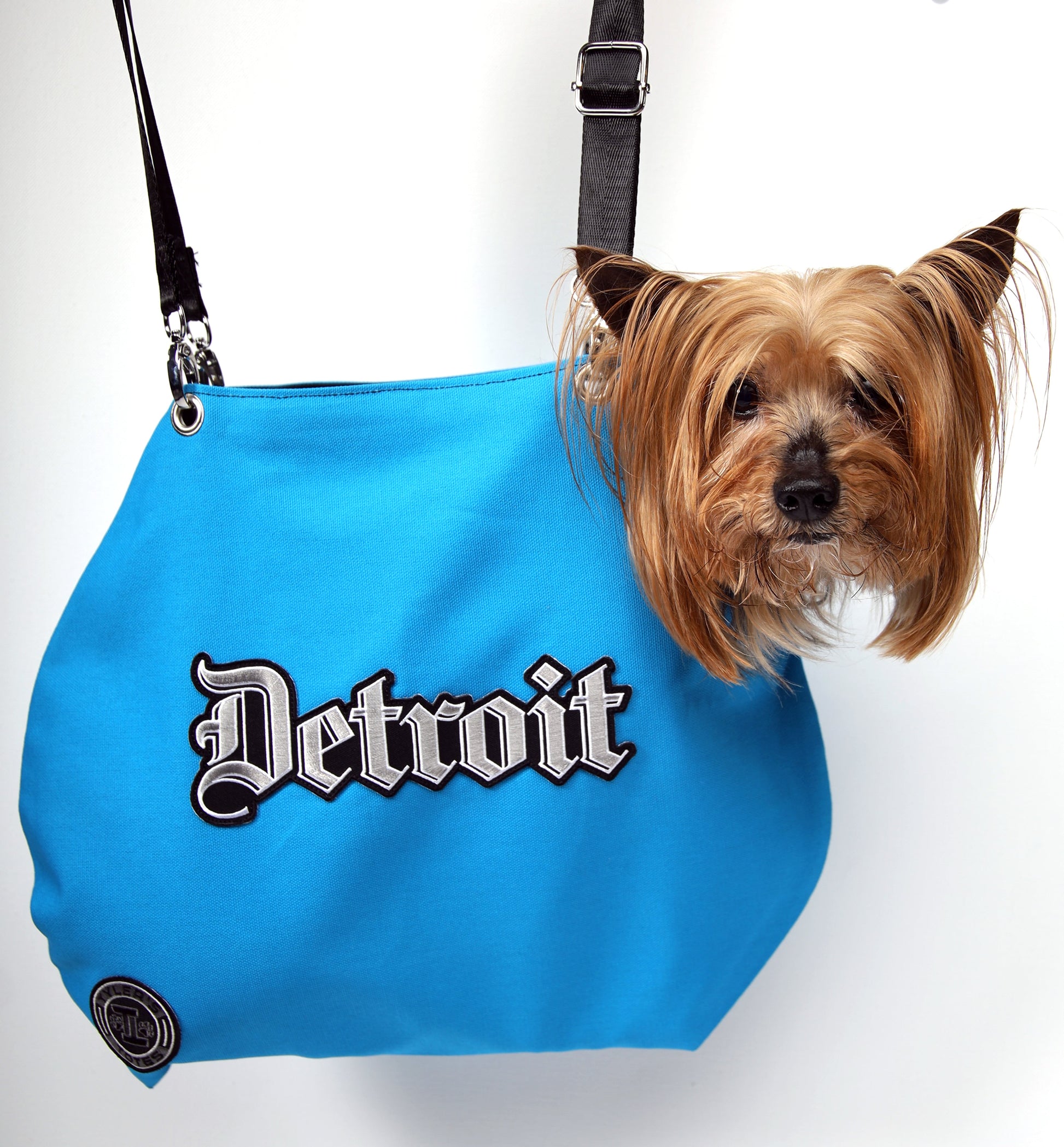 detroit hardy tarp tasche Detroit Cut Out Tote Bag *Turquoise – Tyler's Totes