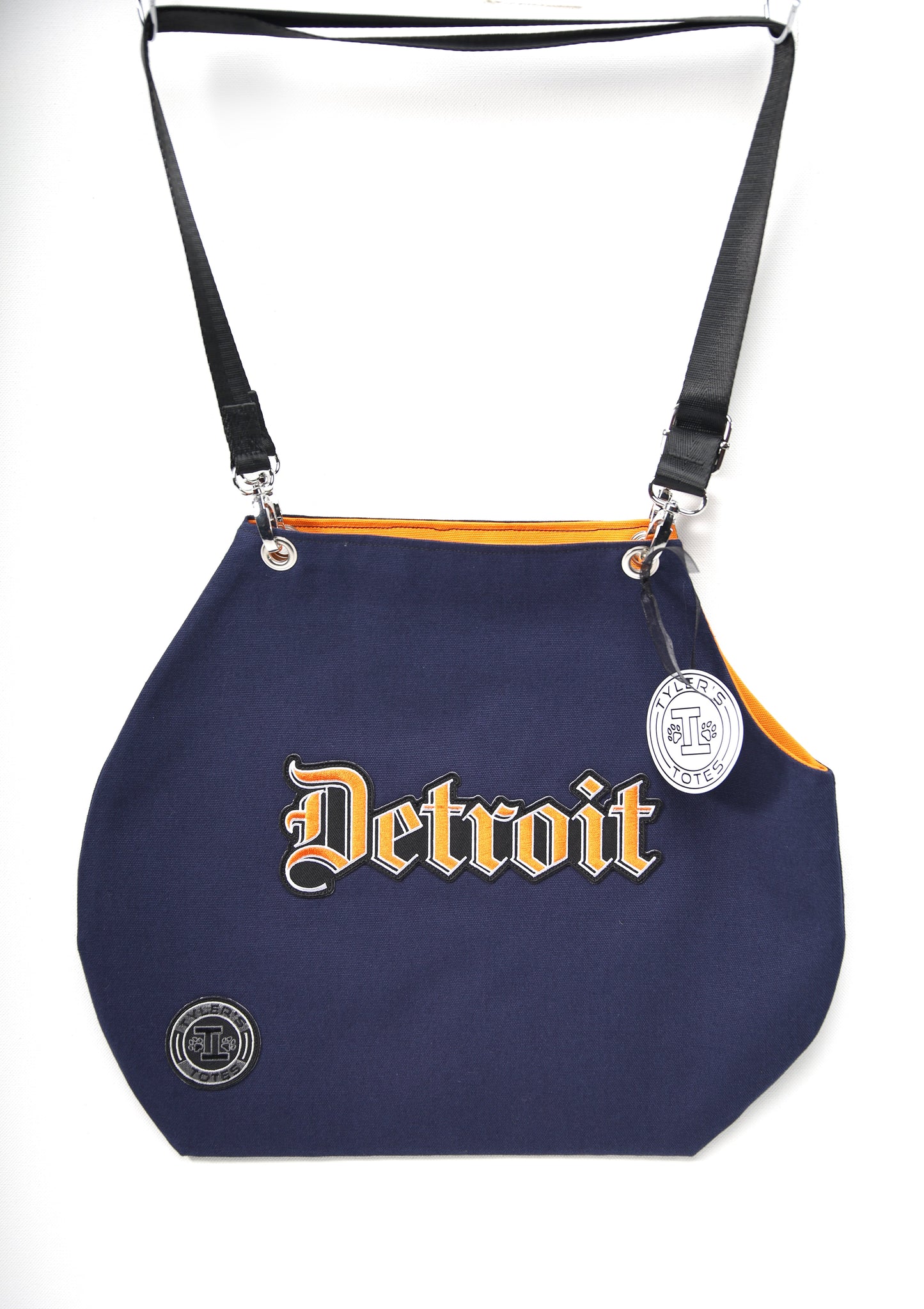 Detroit Cut Out Tote Bag * Navy
