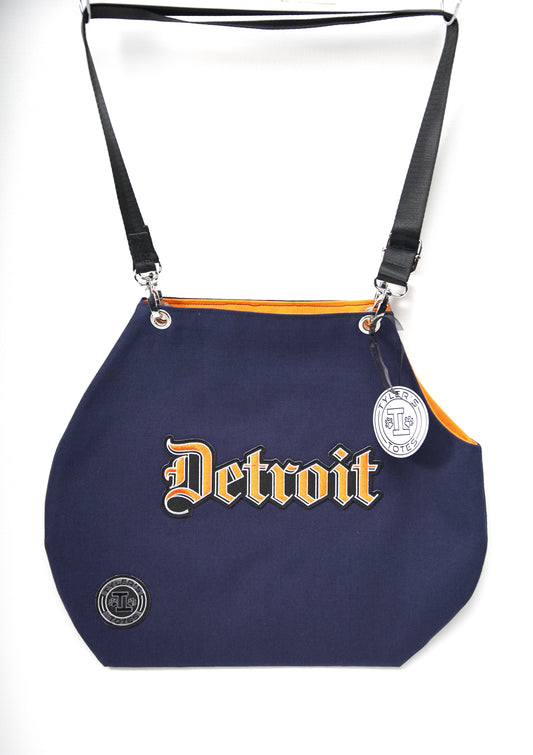 Detroit Cut Out Tote Bag * Navy