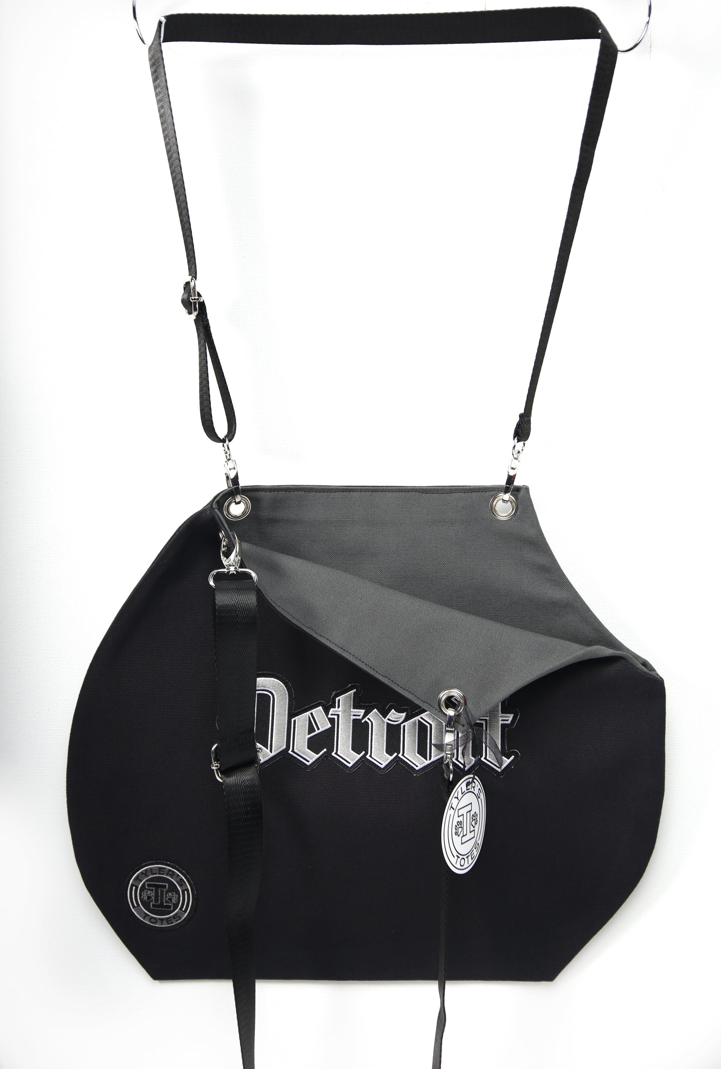 Detroit Cut Out Tote Bag * Black