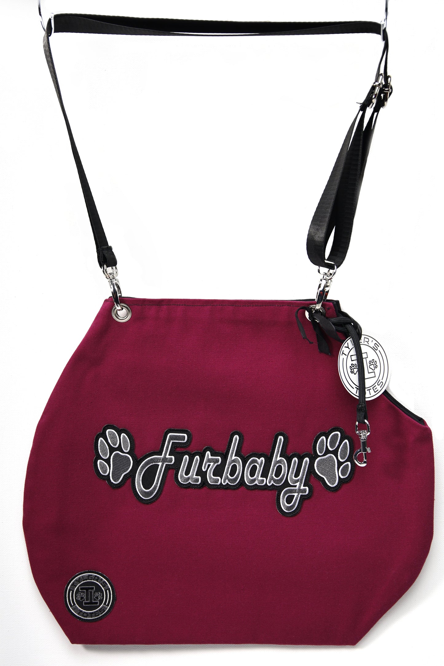 Furbaby Cut Out Tote Bag * Raspberry