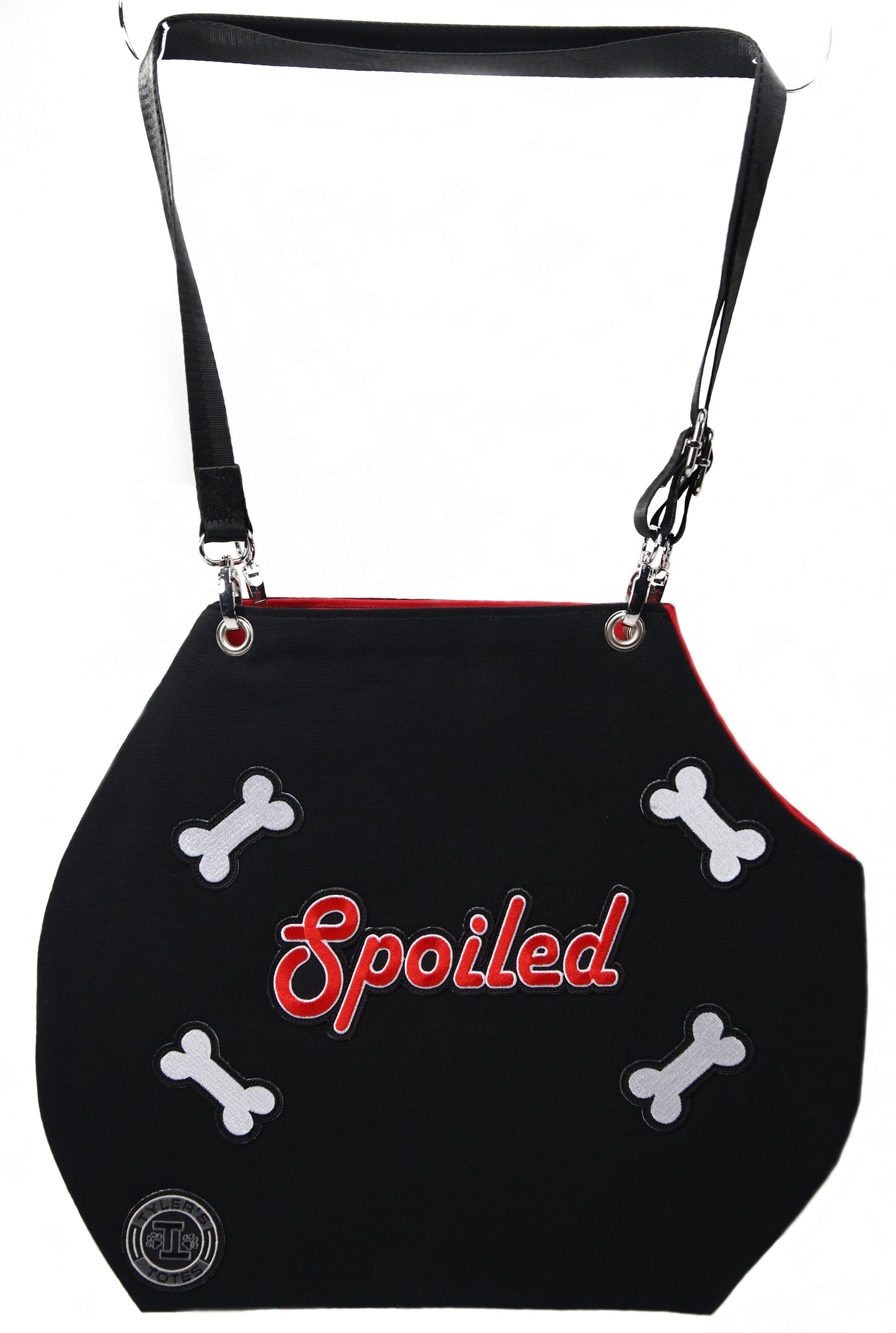 Spoiled Cut Out Tote Bag w/ Bones * Black