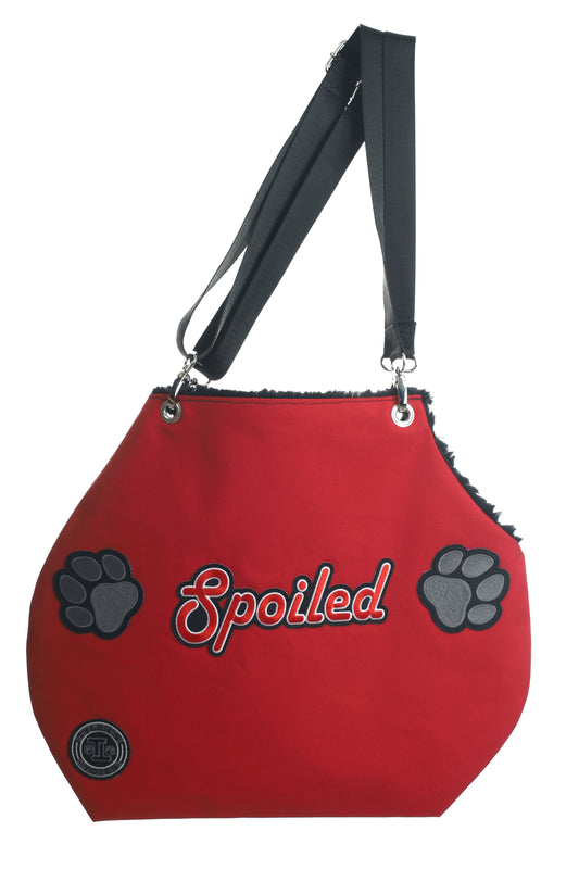 Spoiled Cut Out Tote w/ Paws * Red
